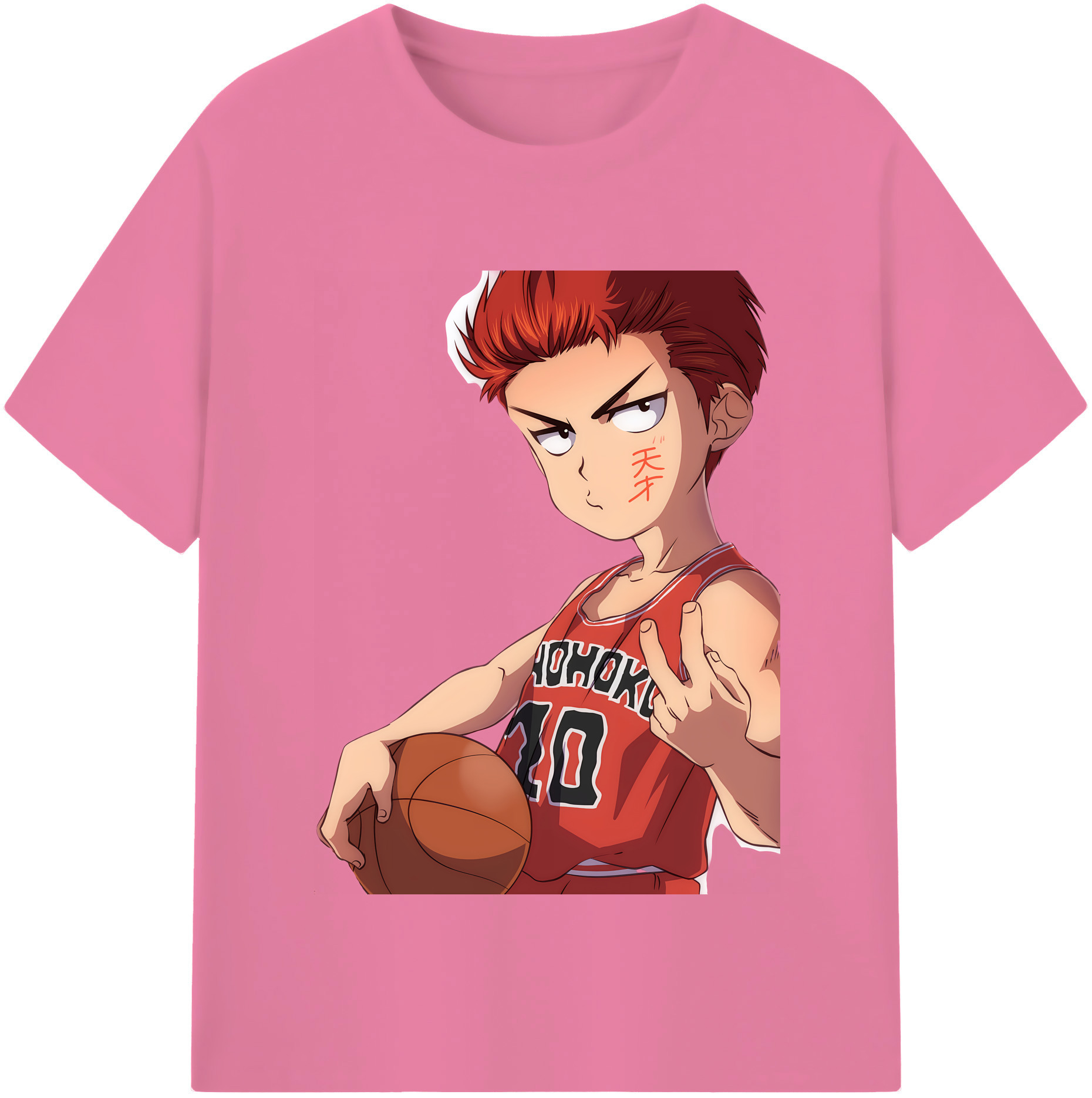 SLAM DUNK／スラムダンク 綿100％半袖Tシャツ（フロントプリント）